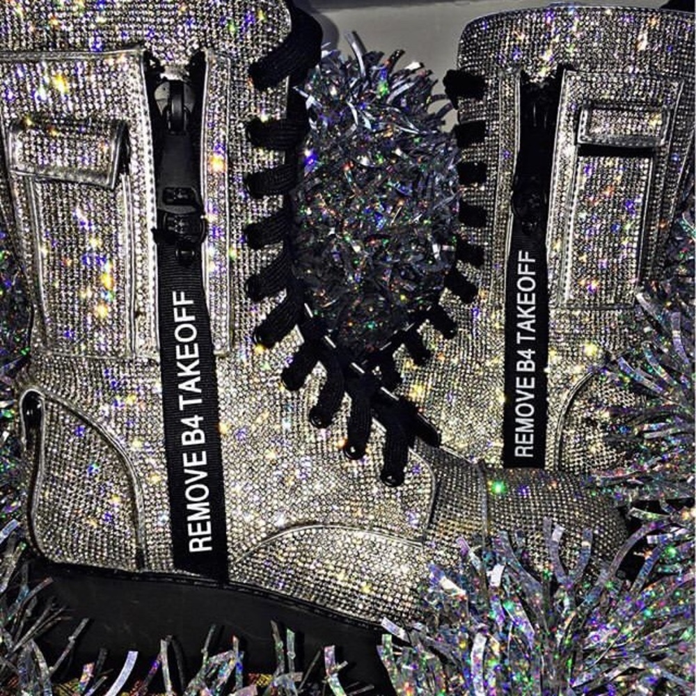 DollsKill Billionaire Bling Boots! Size 10